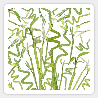 Green Bamboos Sticker